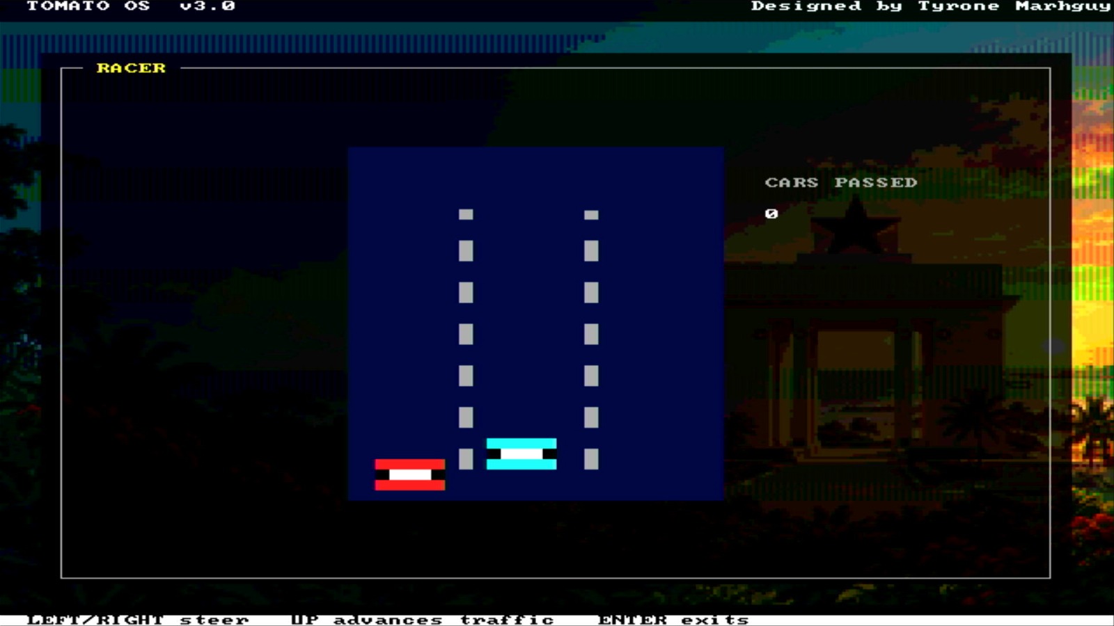 Racer on Tomato OS
