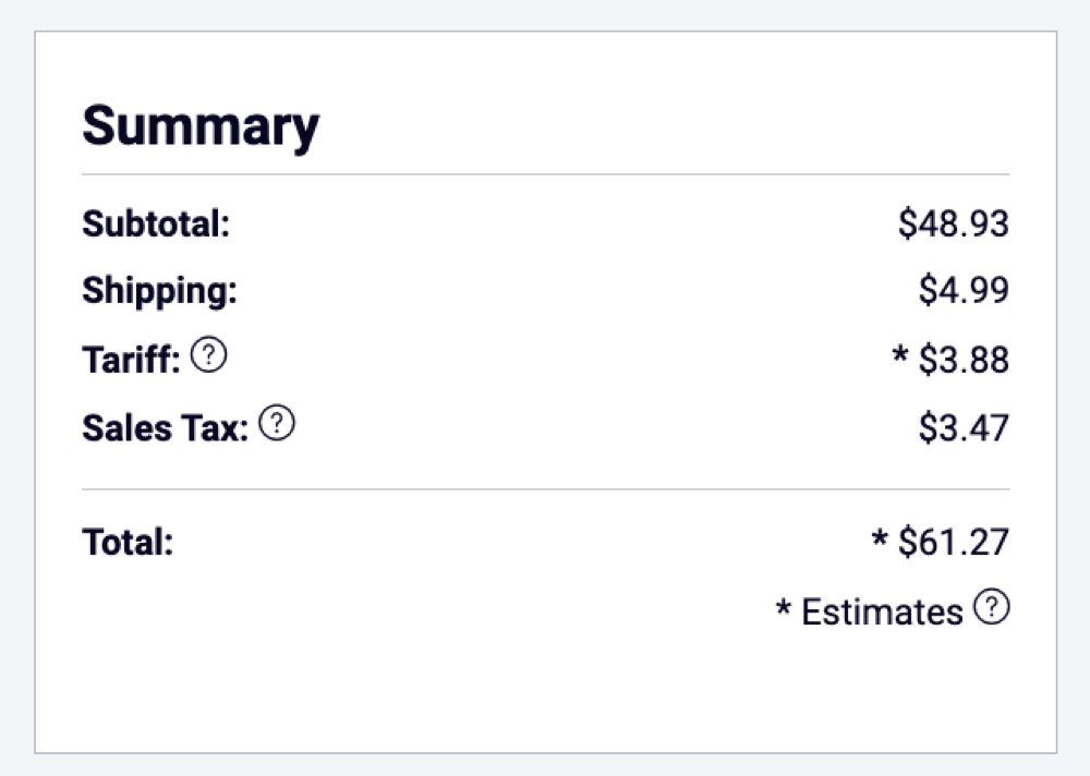 DigiKey order confirmation.